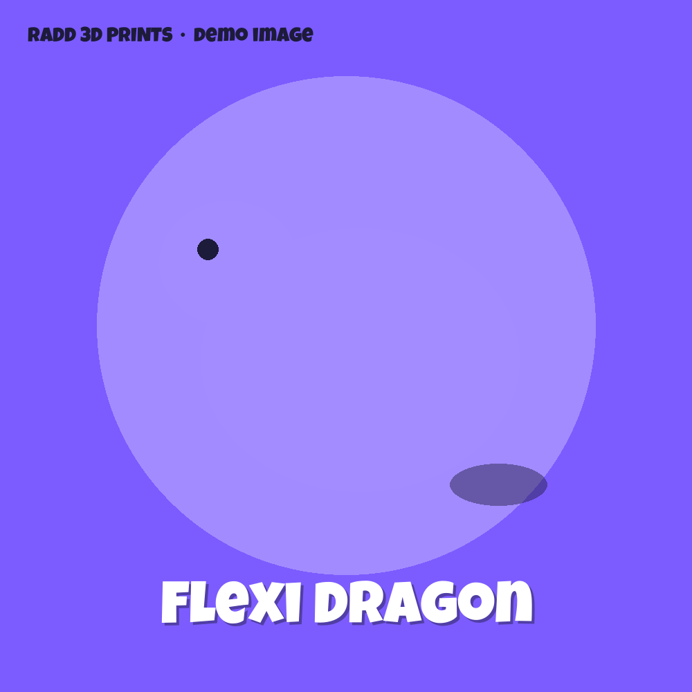 Flexi Dragon — 3D print by Radd 3D Prints