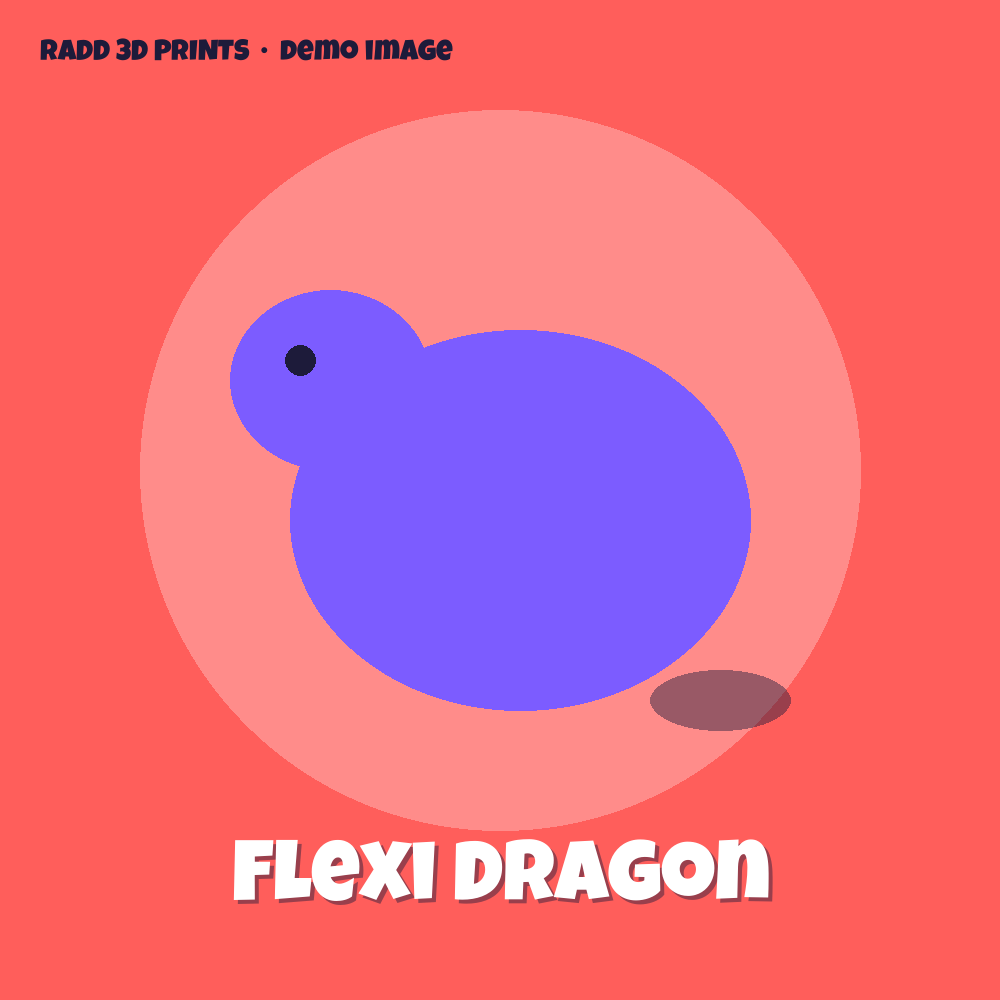 Flexi Dragon β 3D print by Radd 3D Prints