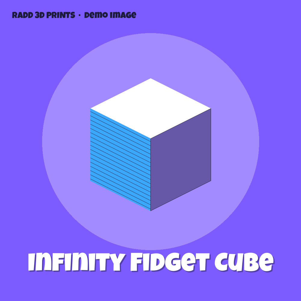 Infinity Fidget Cube β 3D print by Radd 3D Prints