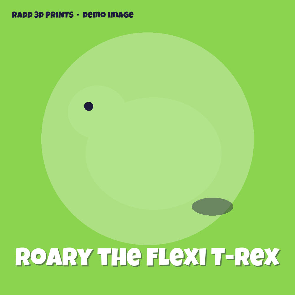 Roary the Flexi T-Rex — 3D print by Radd 3D Prints